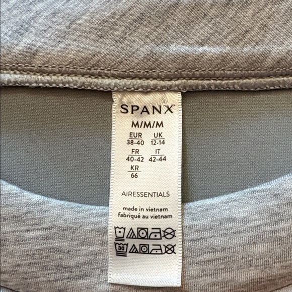 Spanx AirEssentials Tank Midi Dress Heather Grey Size Medium NWOT - Picture 4 of 11